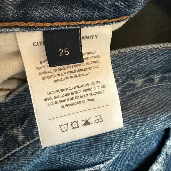 Citizens of Humanity Beverly Slouch Boot Jeans Corsage Wide Leg Denim Women’s 25 - Picture 14 of 15